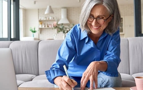 Woman Self-Learning