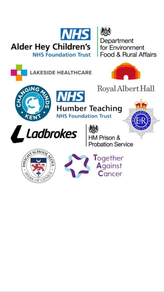 Organisations we have trained students from
