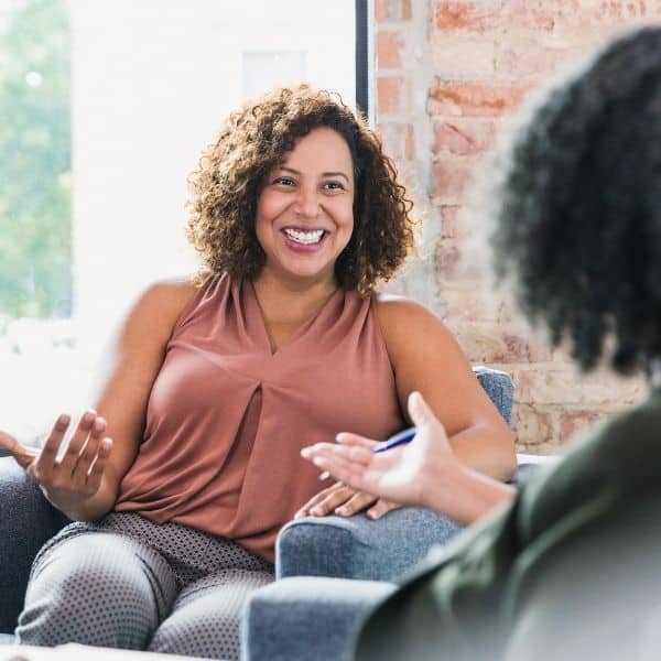 Woman in coaching session